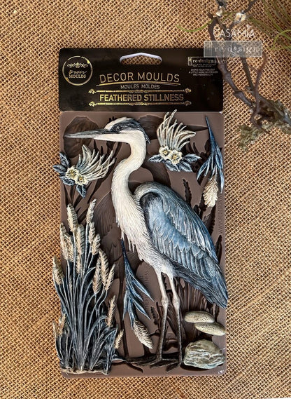 Redesign with Prima Décor Mould 5" x 8" - Feathered Stillness