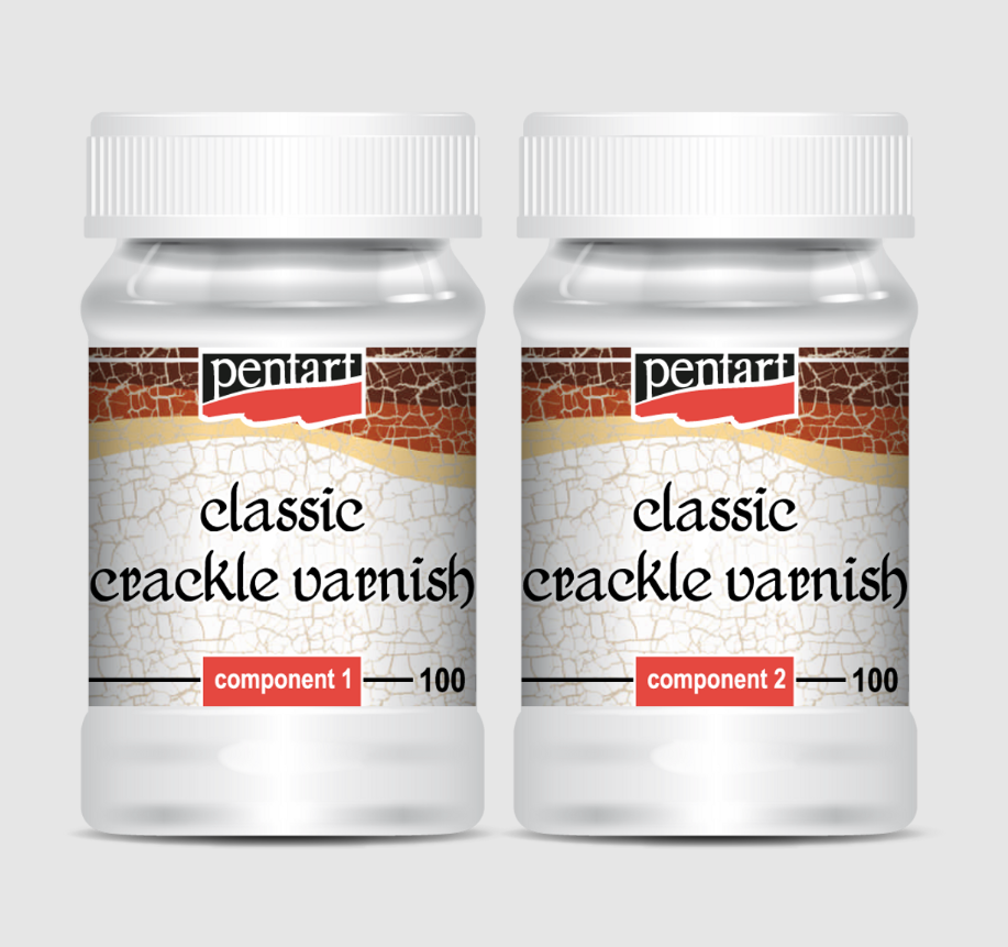Pentart Classic Crackle Varnish - 2 Components 100ml