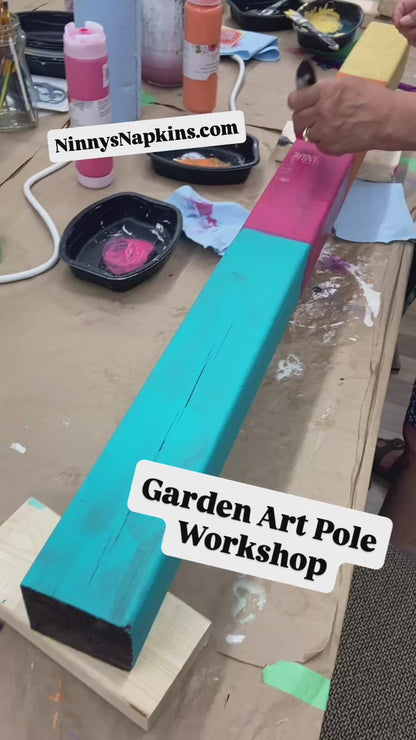 Garden Art Pole with Solar Light Workshop