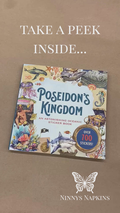 Poseidon's Kingdom Sticker Book flip through
