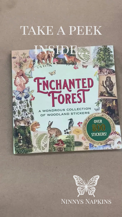 Enchanted Forest Sticker Book flip through