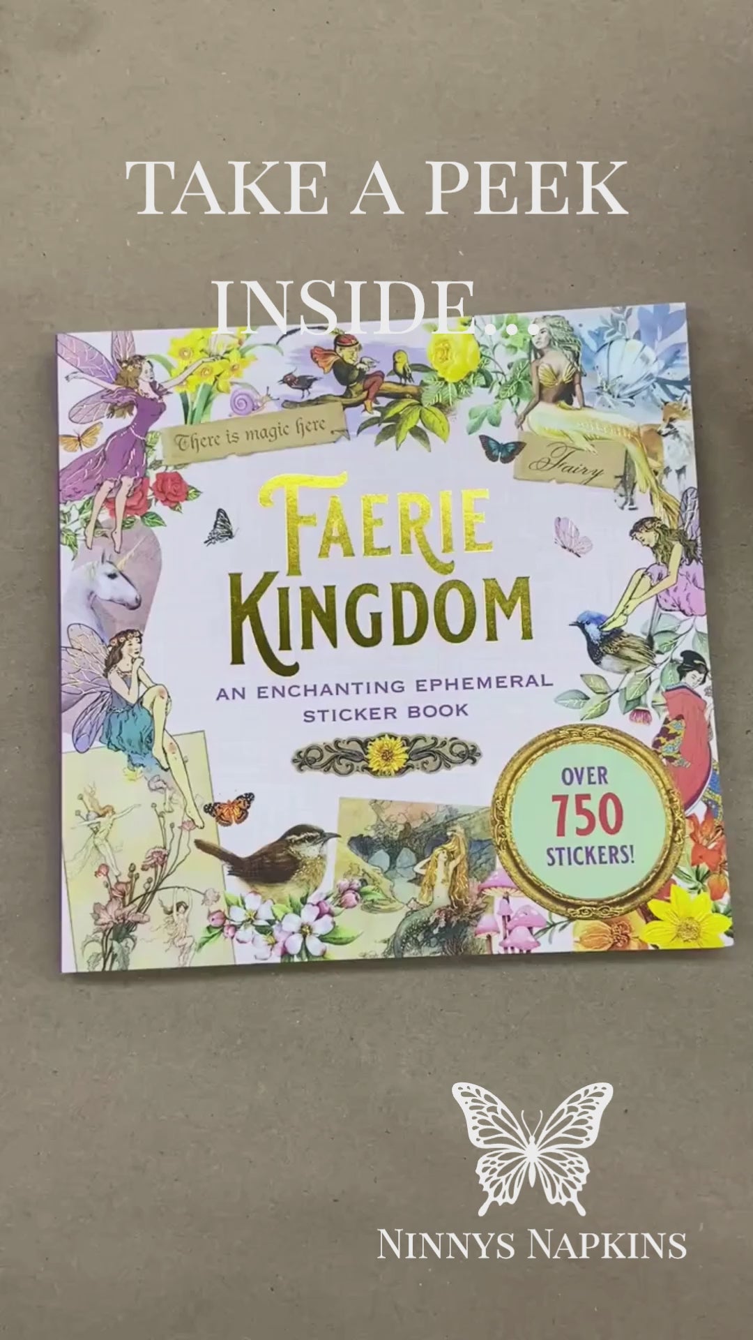 Faerie Kingdom Sticker Book flip through