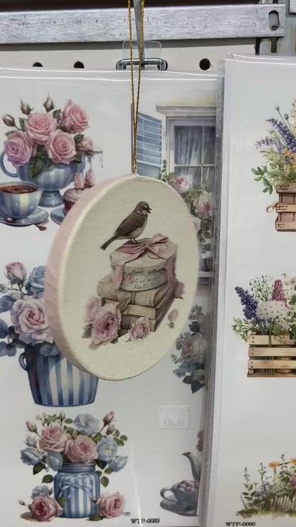 Tutorial: Easy Everyday Decor Ornaments using Wet Transfers