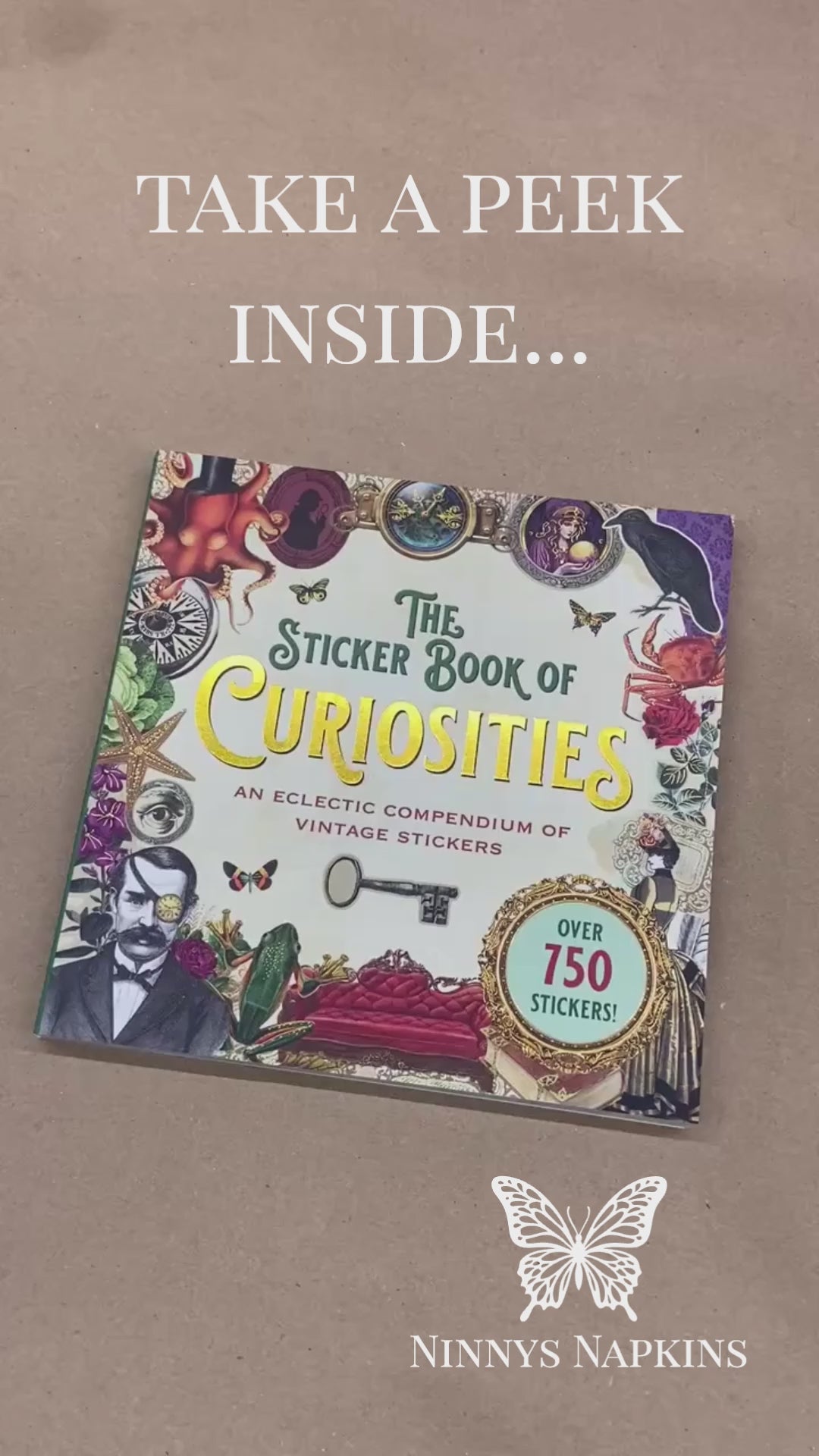 The Sticker Book of Curiosities flip through
