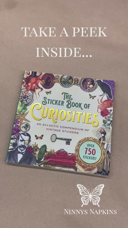 The Sticker Book of Curiosities flip through