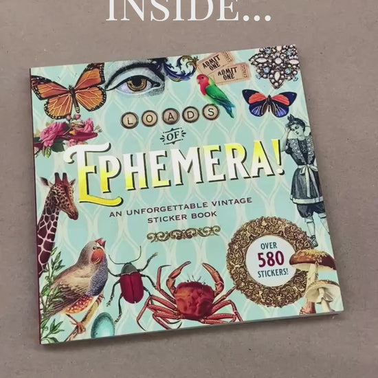 Loads of Ephemera Sticker Book flip through