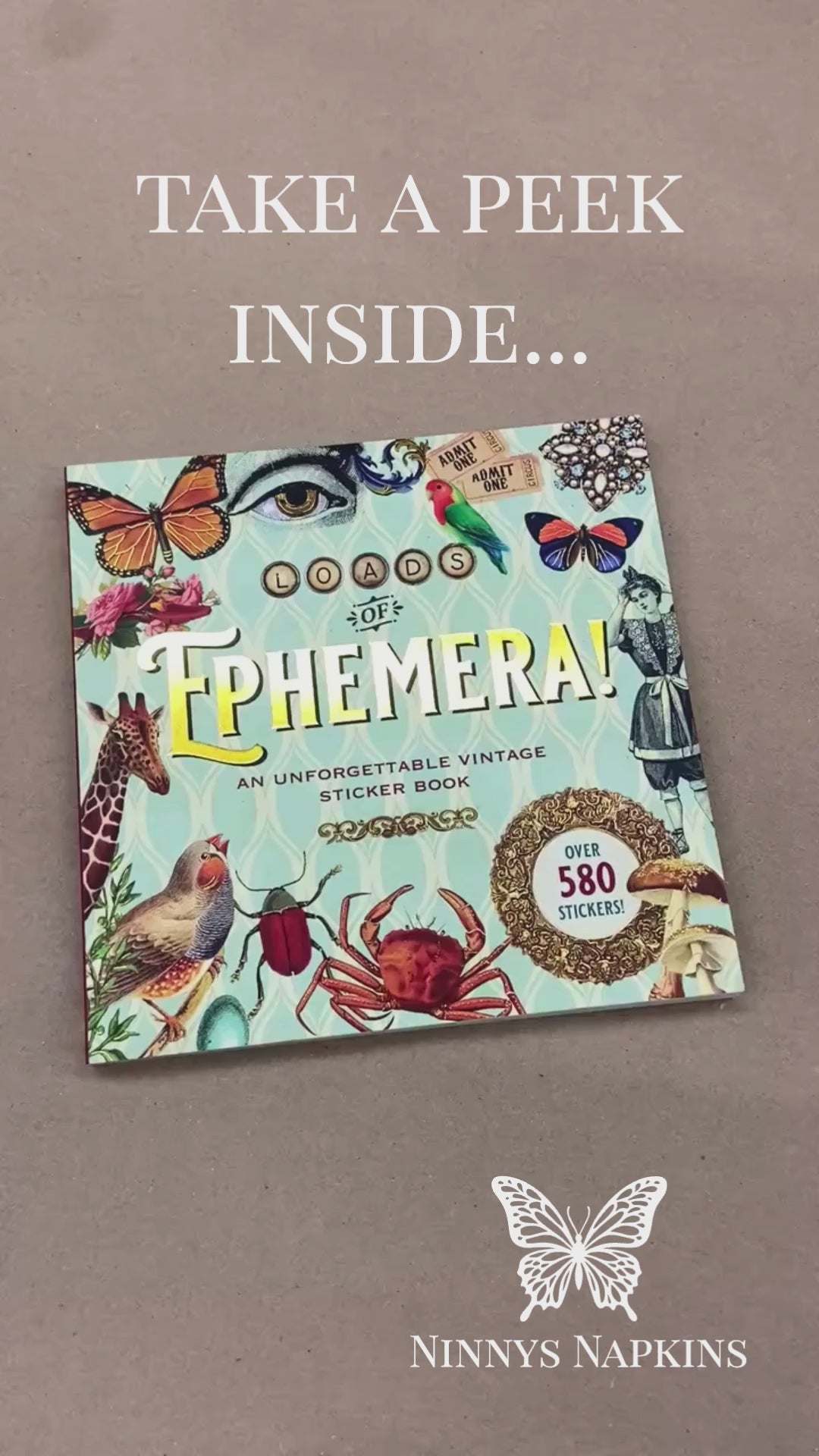 Loads of Ephemera Sticker Book flip through