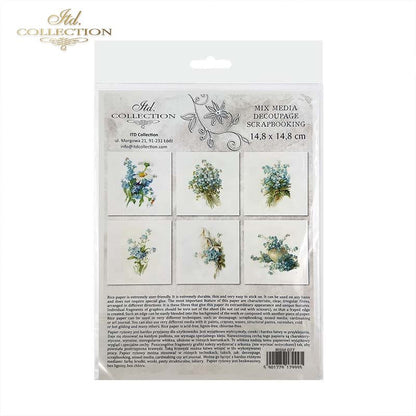 ITD Collection Mini Rice Paper Creative Set - Spring Flowers