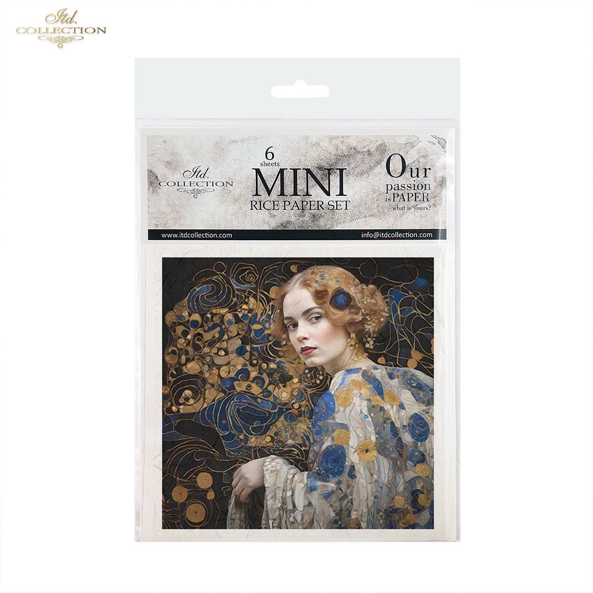 ITD Mini Collection Rice Paper Set - Inspired by Klimt