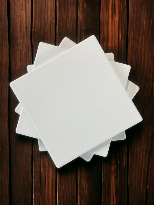 Square Ceramic Coasters - Set of 4