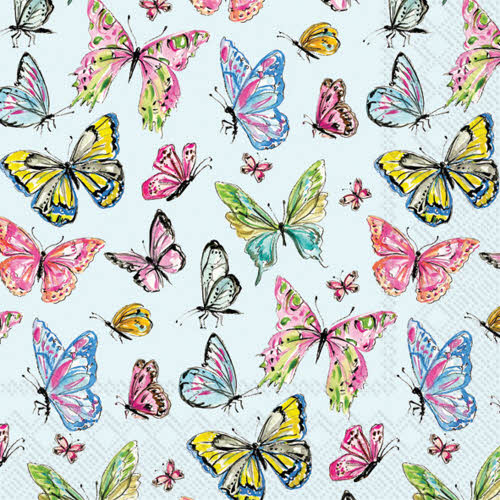 Decoupage Napkins 6.5" - Butterfly Medley