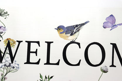 Handmade Welcome Sign: Parchment & Meadows Design