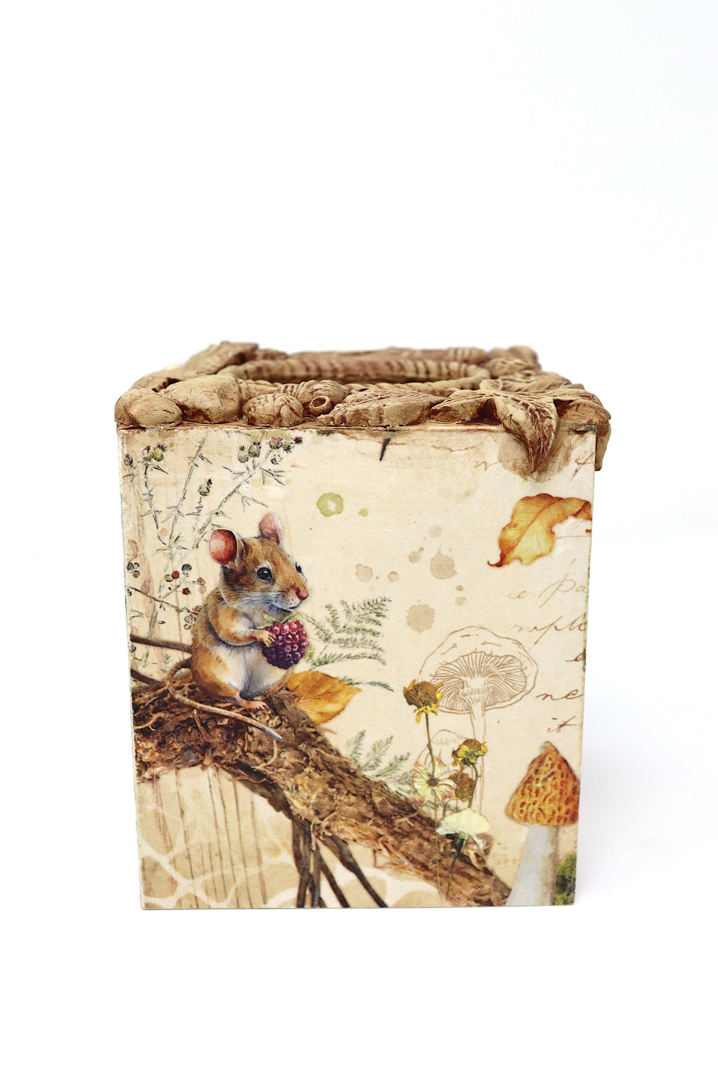 Woodland Mouse Square Tissue Box