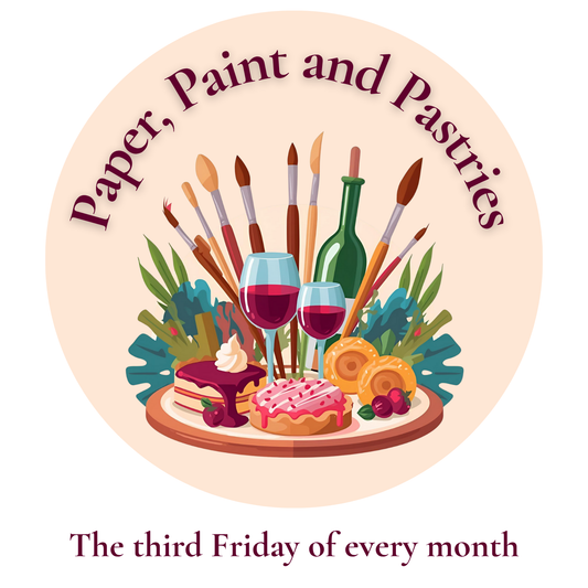 Paper, Paint & Pastries – Your Monthly Creative Night Out!