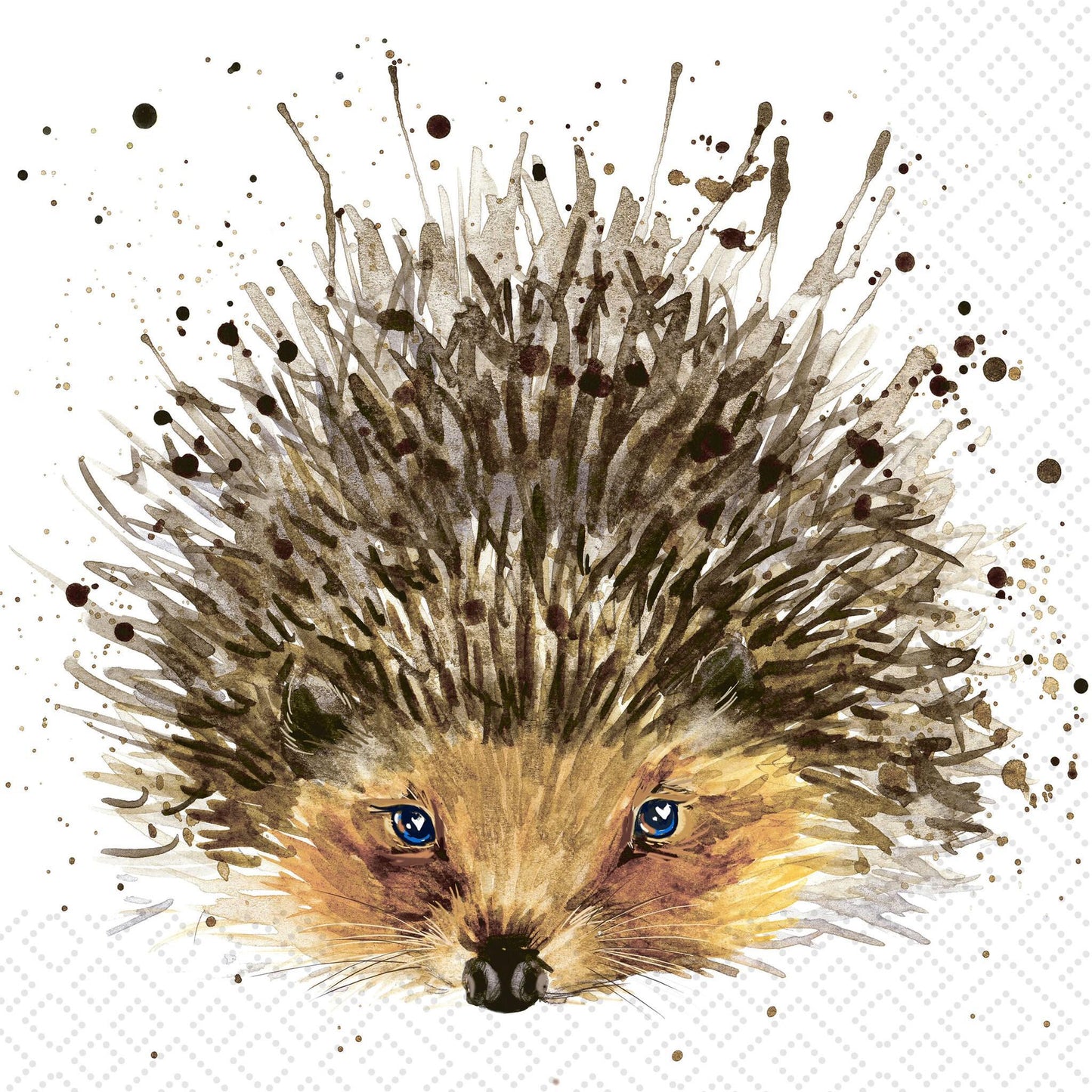 Decoupage Napkins 6.5" - Cute Hedgehog