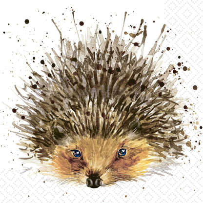 Decoupage Napkins 6.5" - Cute Hedgehog