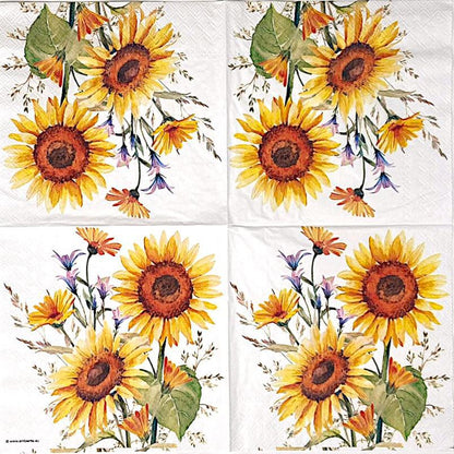 Decoupage Napkins 6.5" - Sunflowers