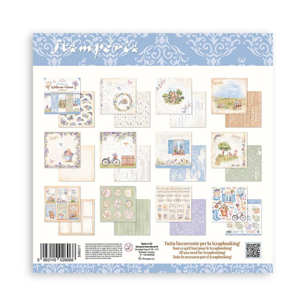 Stamperia 8" Scrapbook Paper Pad - Create Happiness Welcome Home