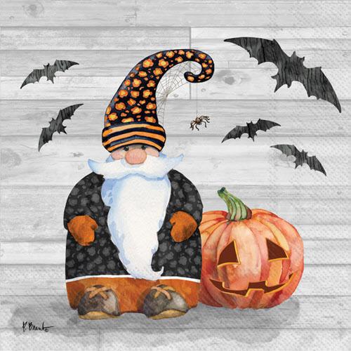 Decoupage Napkins 5"- Halloween Gnome