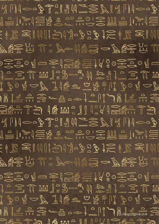 Ninny's Rice Paper A4 - Hieroglyphics