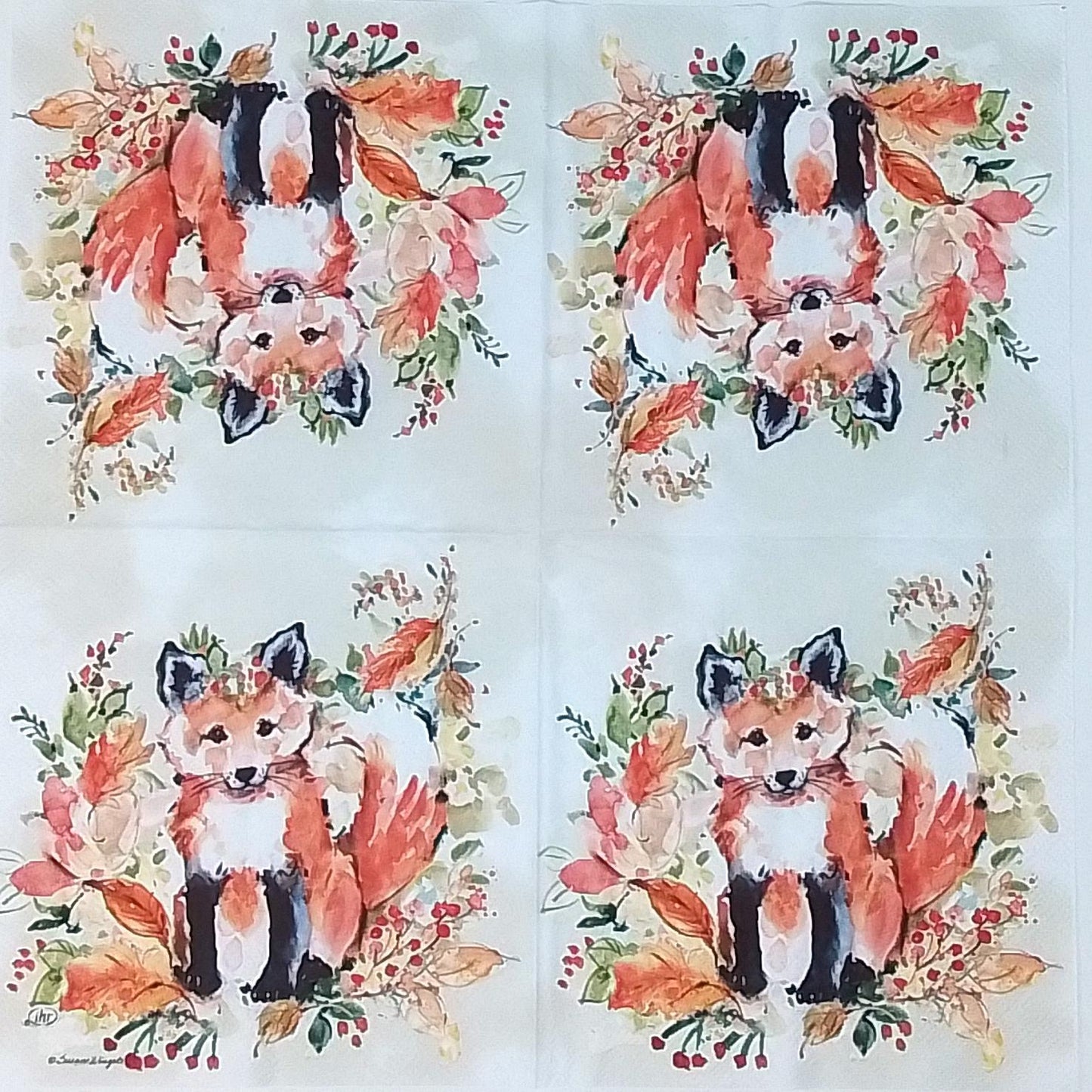 Decoupage Napkins 5" - Sweet Fox