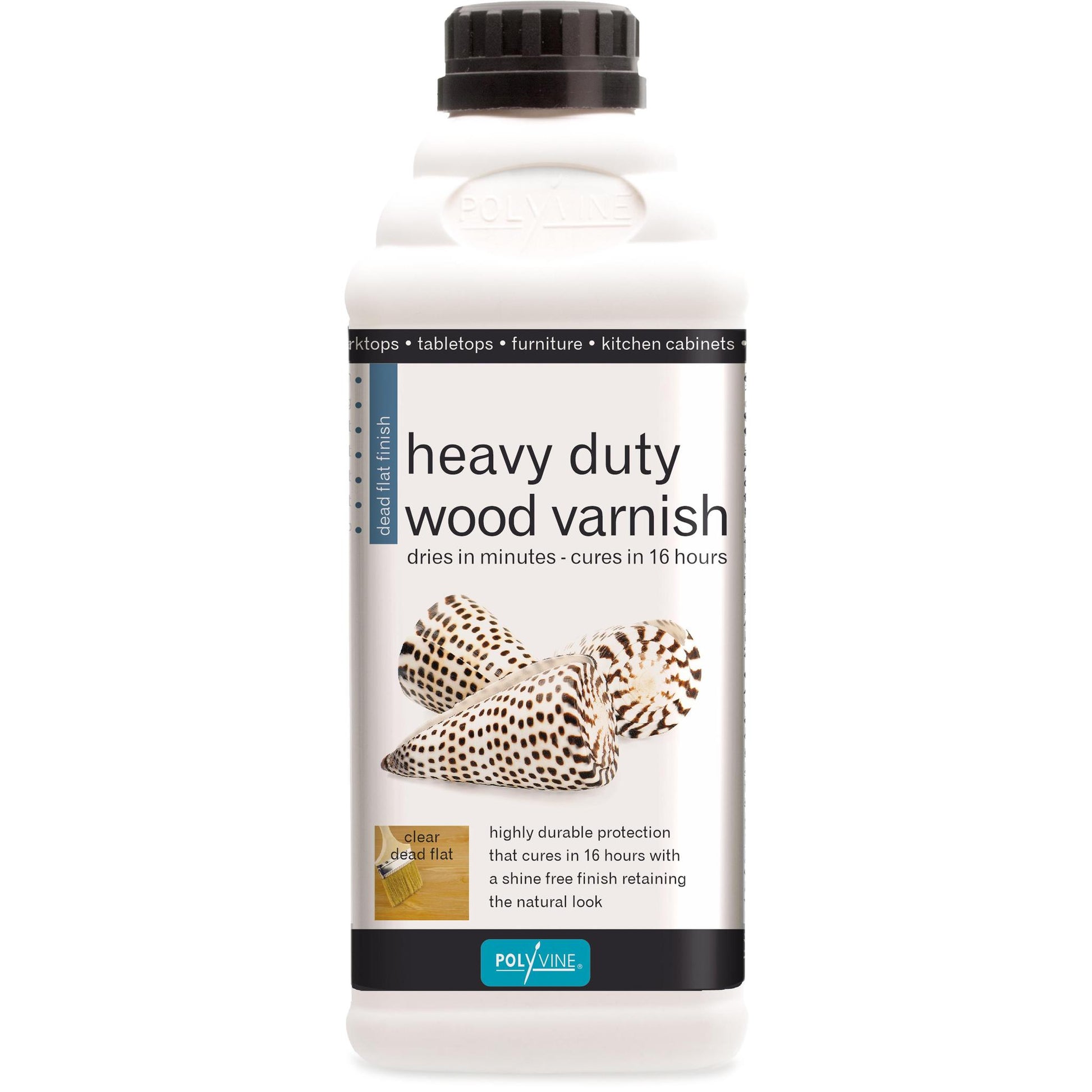 Polyvine - Heavy Duty Wood Varnish, Dead Flat Clear