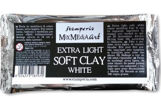 Stamperia Extra Light Soft Clay - 160 gr White