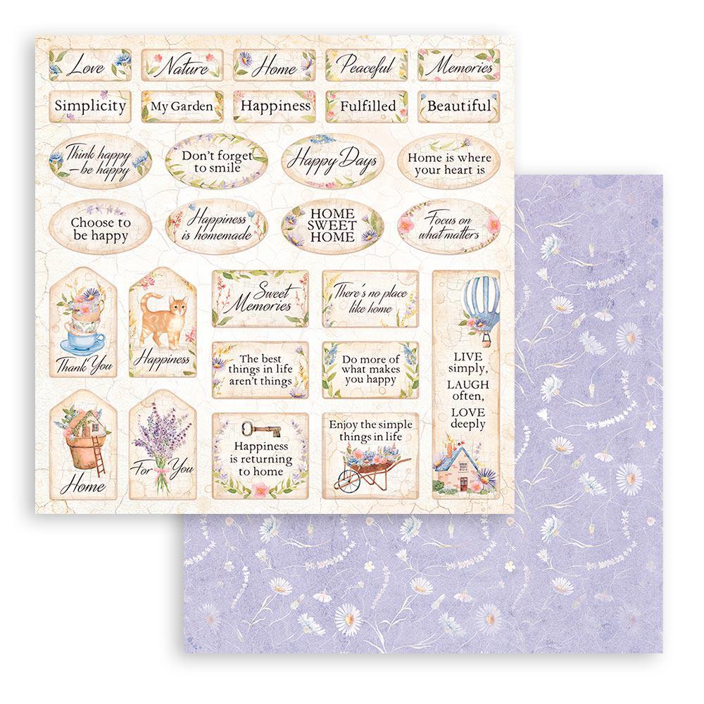 Stamperia 12"  Scrapbook Paper Pad - Create Happiness, Welcome Home