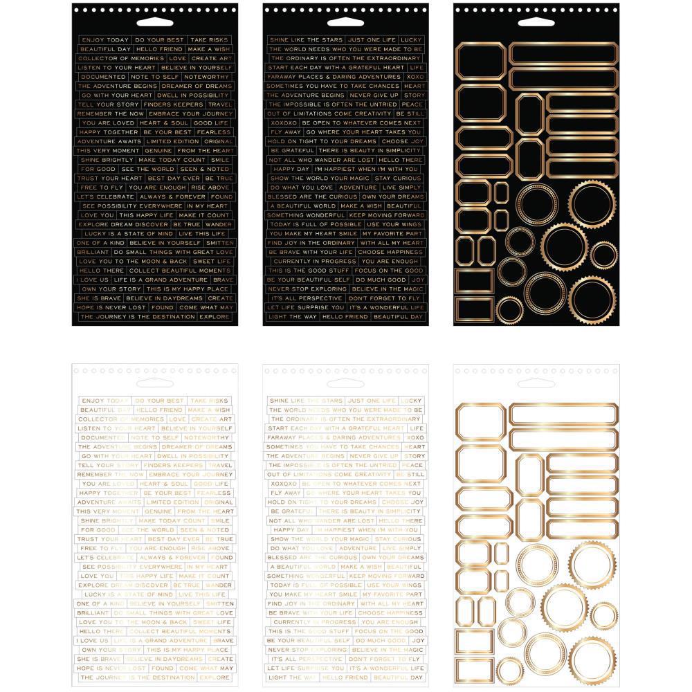 Tim Holtz Idea-Ology Spiral Bound Sticker Book Metallic