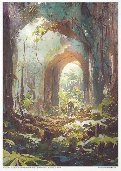 ITD Collection A4 Rice Paper Value Pack of 11 - Mysterious Forest