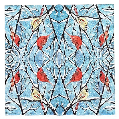 Decoupage Napkins 5" (2pcs)- Winter Birds