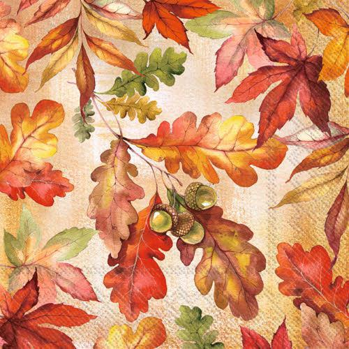 Decoupage Napkins 5" (2pcs)- Bright Autumn