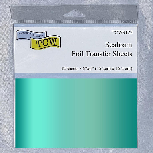 TCW9100 Foil Transfer Sheets 6x6 - Seafoam