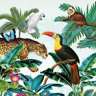 Decoupage Napkins 6.5" - Tropical Animals