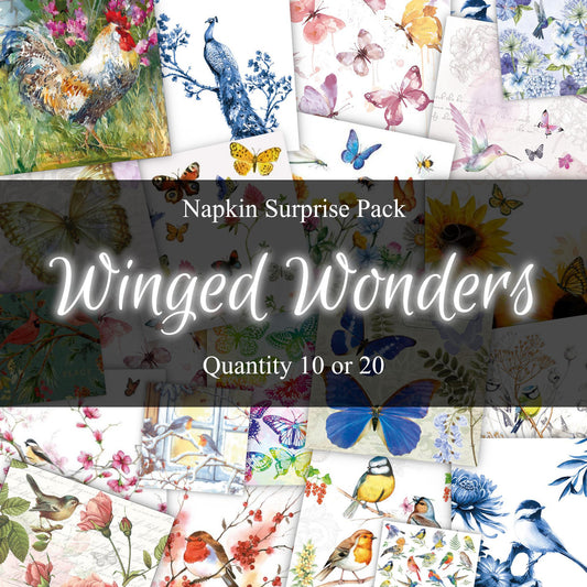 Napkin Surprise Pack - Winged Wonders