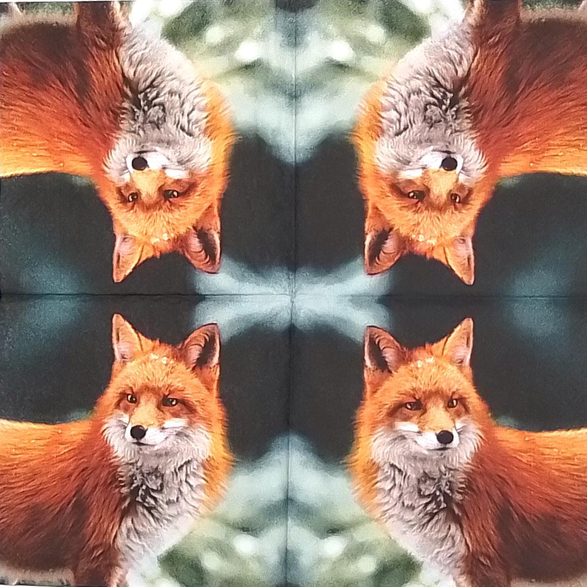 Decoupage Napkins 6.5" - Forest Fox