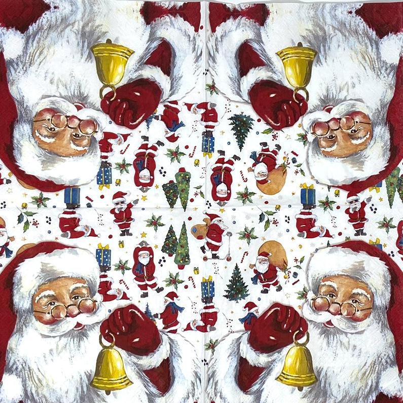 Decoupage Napkins 6.5"- Santa's Head