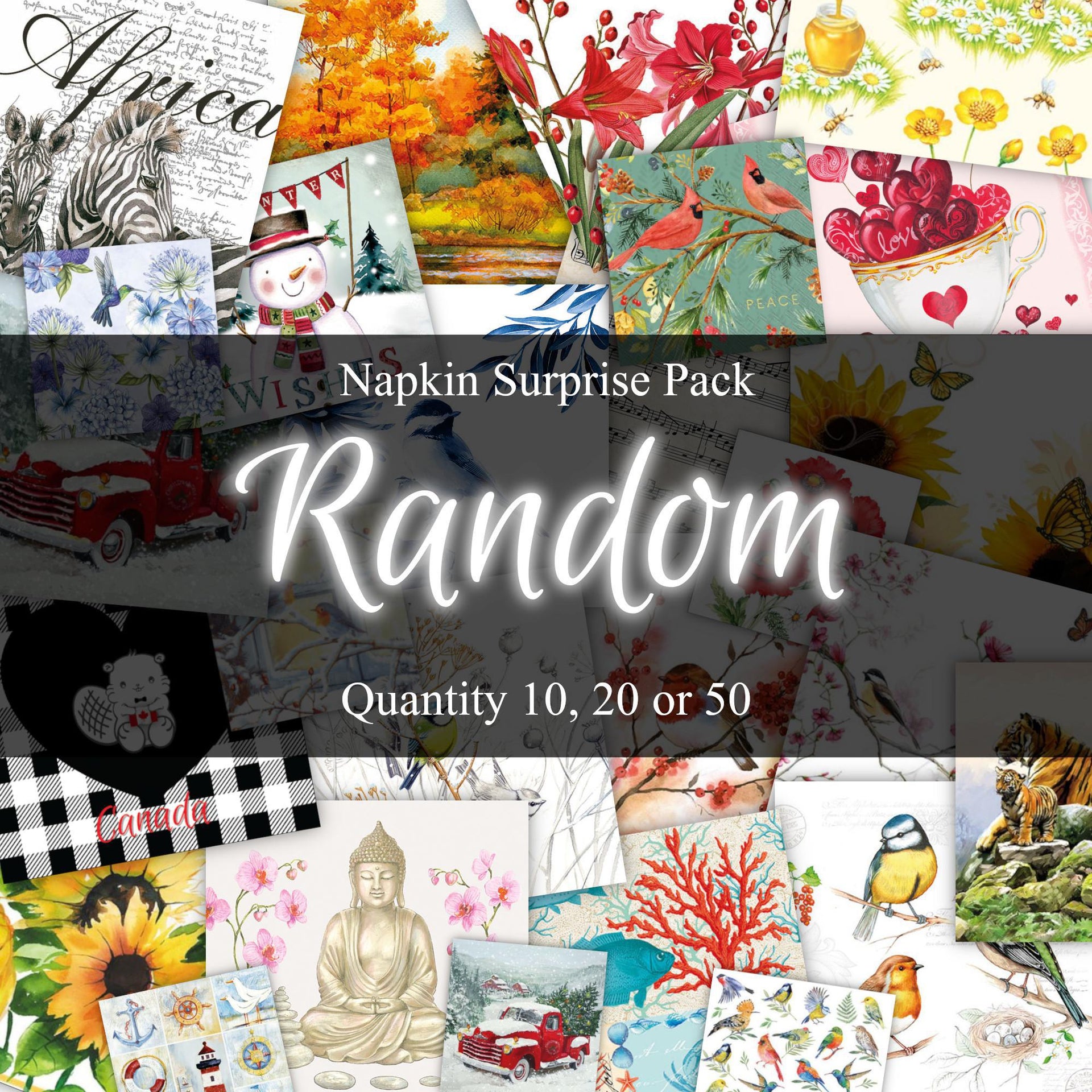 Decoupage Napkin Surprise Pack - Random