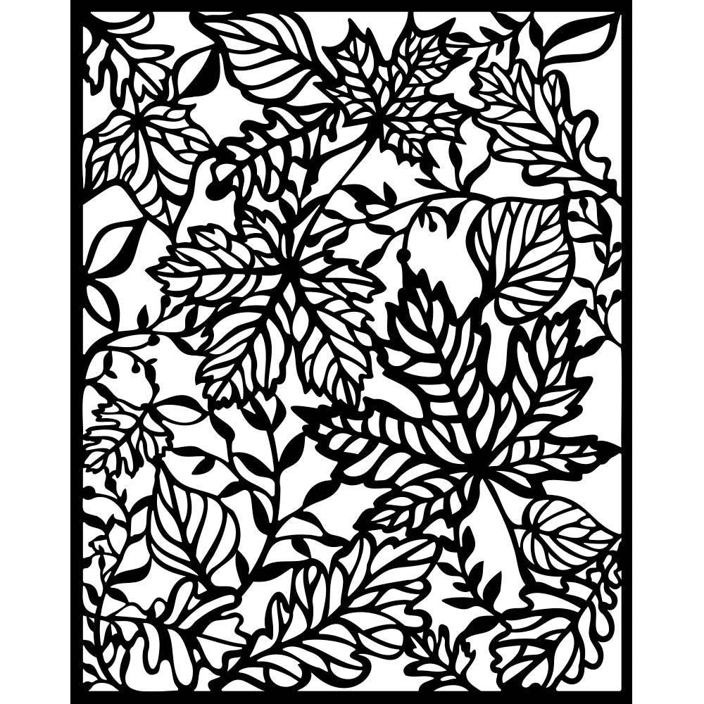 Stamperia 8" x 10" Stencil - Magic Forest, Leaves