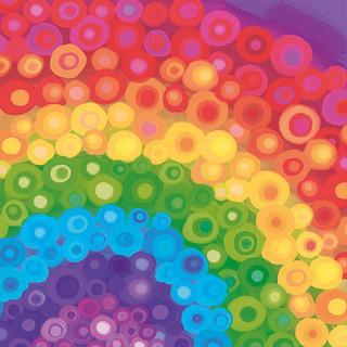 Decoupage Napkins 6.5" - Aquarell Rainbow