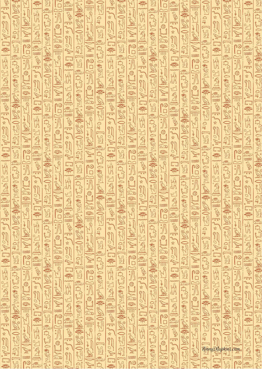 Ninny's Rice Paper A3 - Hieroglyphs
