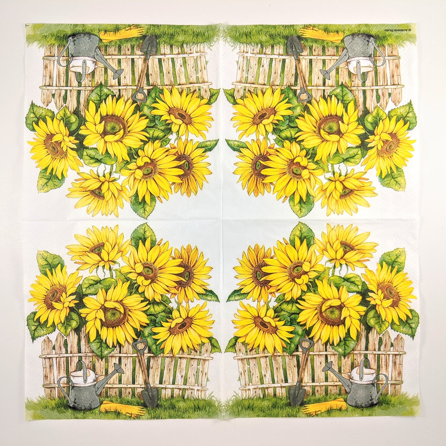 Garden of Sunflowers - Ninnys Napkins for decoupage