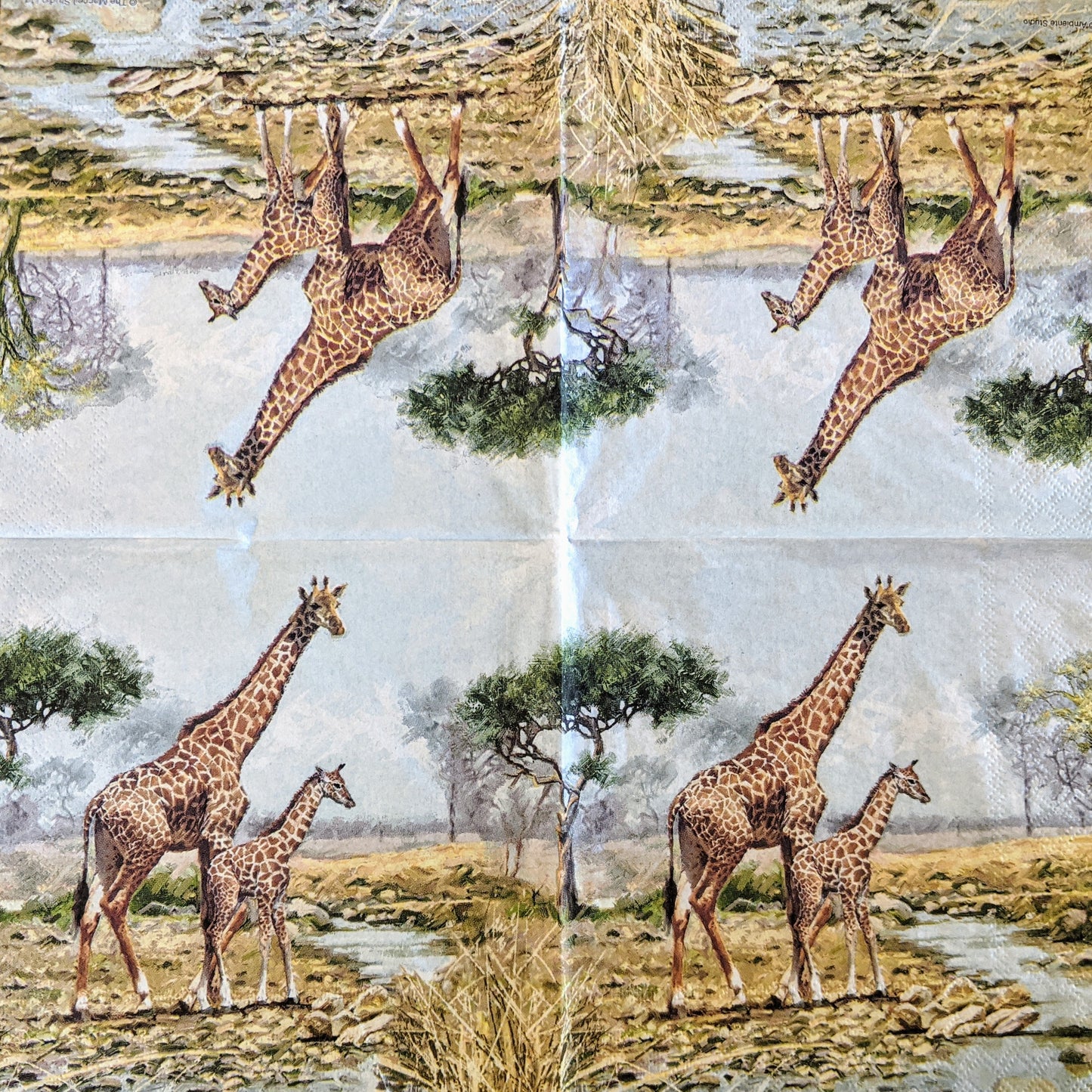 Decoupage Napkins 6.5" - Giraffes