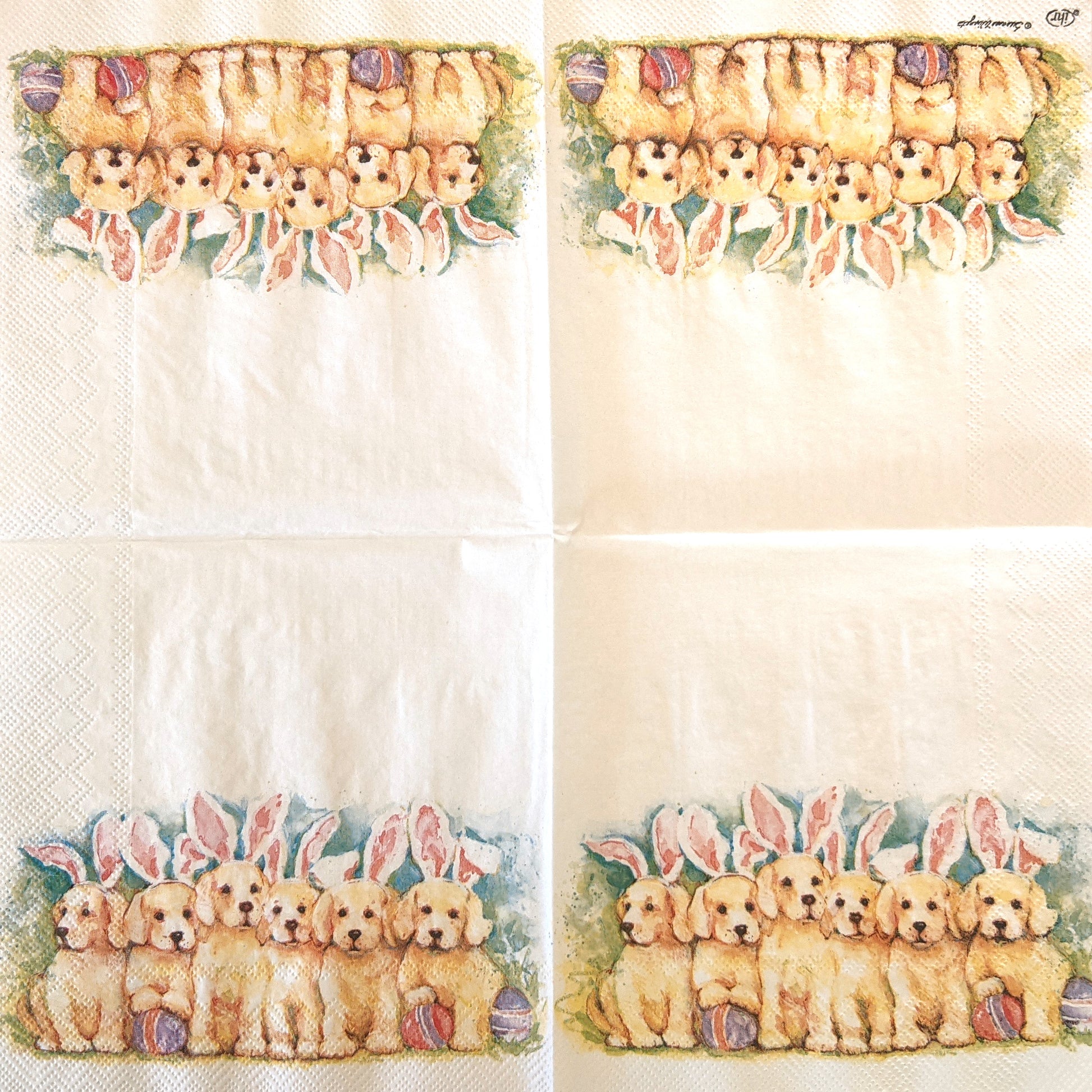 Decoupage Lunch Napkins 6.5" - Candy Dogs