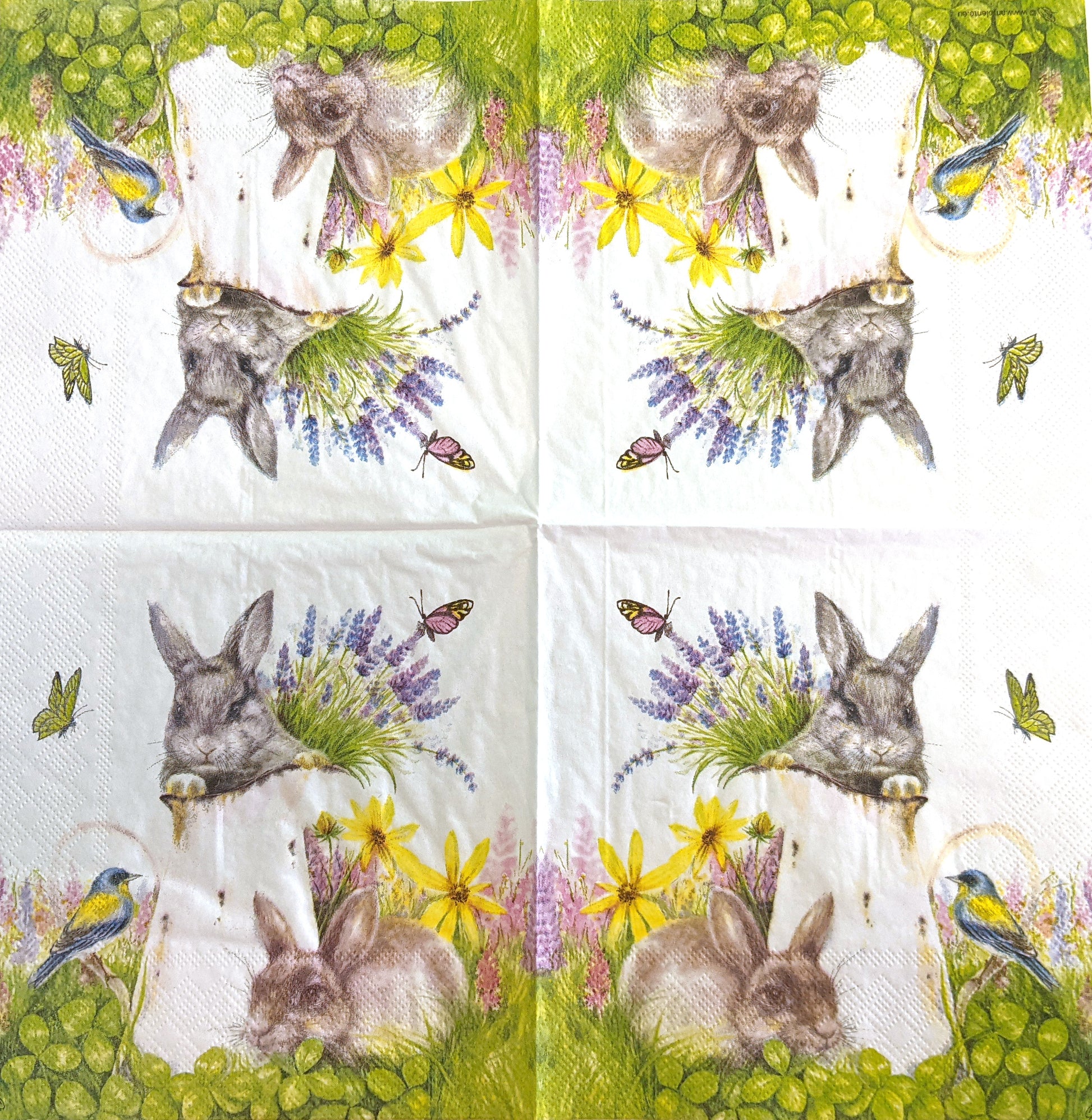 Decoupage Napkins 6.5" - Young Rabbits
