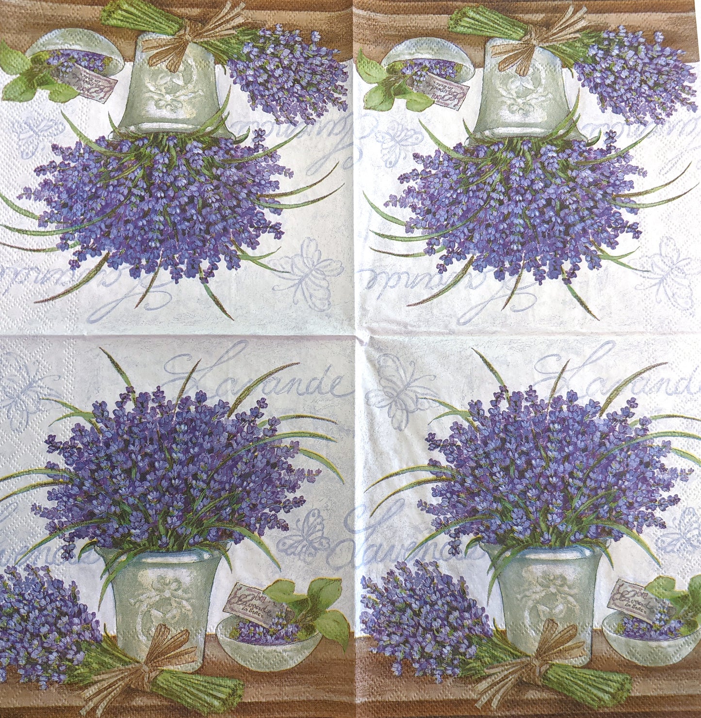 Decoupage Napkins 6.5" - Lavender Scene