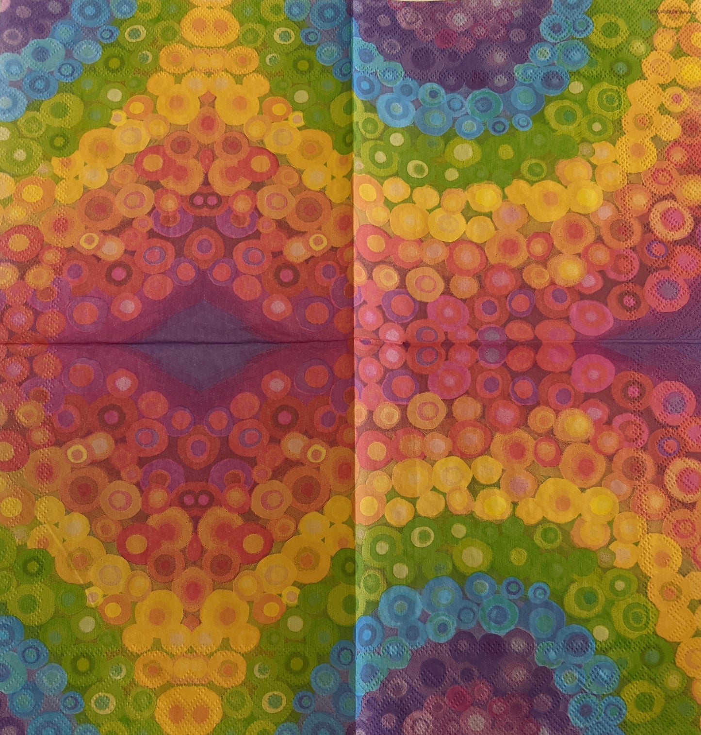 Decoupage Napkins 6.5" - Aquarell Rainbow
