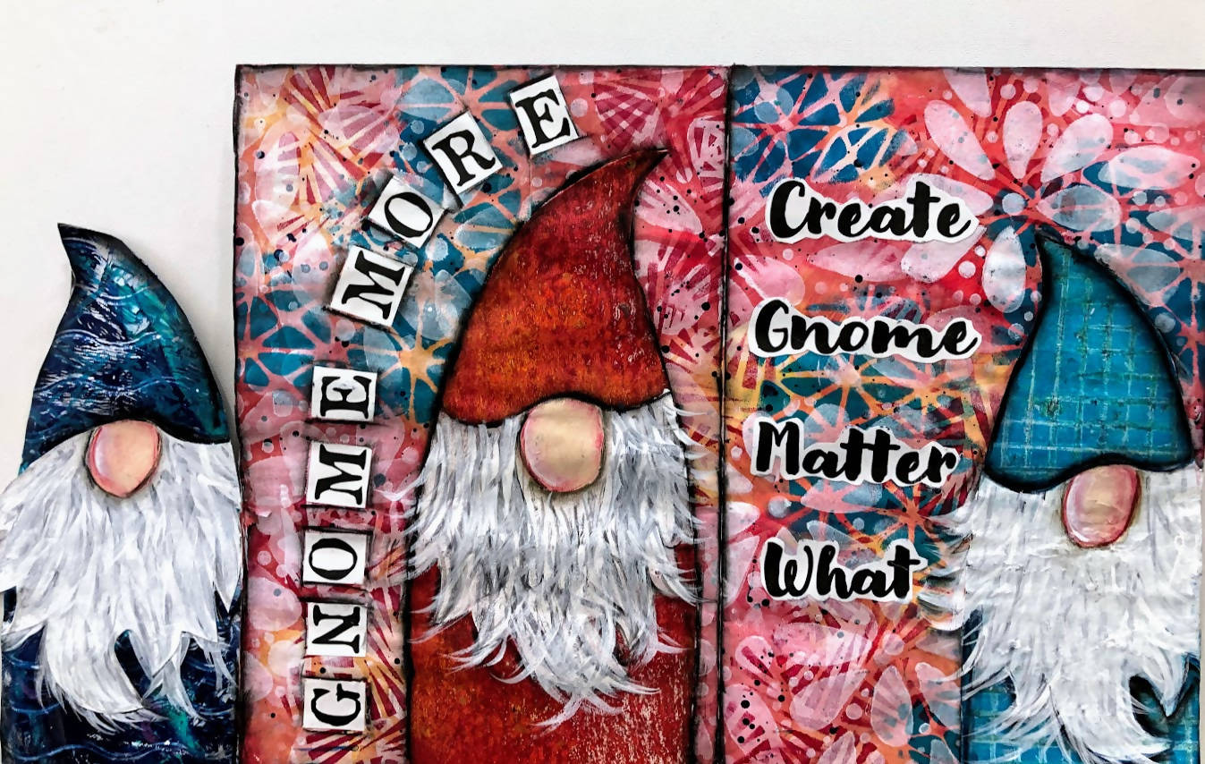 Gnome Book Digital Mixed Media Art Kit