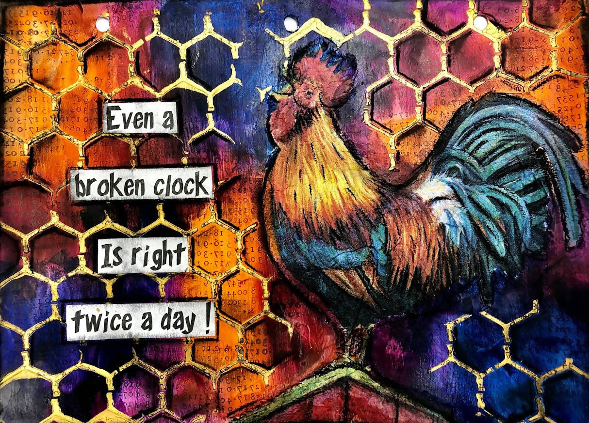 Mixed Media Creations Digital Sentiment Pack - It's About Time