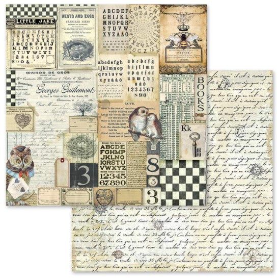 Stamperia 12 Scrapbook Paper Pad - Alchemy – Ninnys Napkins
